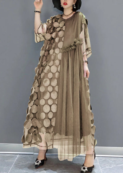 Schwarze Tüll Partykleider O-Ausschnitt Asymmetrische Halbarm