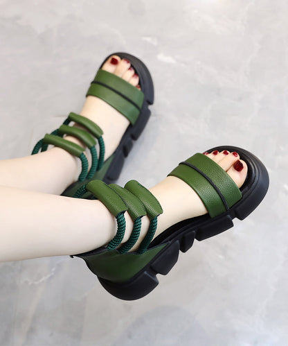 2024 Braune, offene Zehenpartie mit Plateausohle, lässige römische Cool-Stiefel