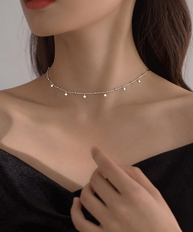 2024 neue Schmuck Runde Perle Zirkon Discs Choker Halskette für Frauen