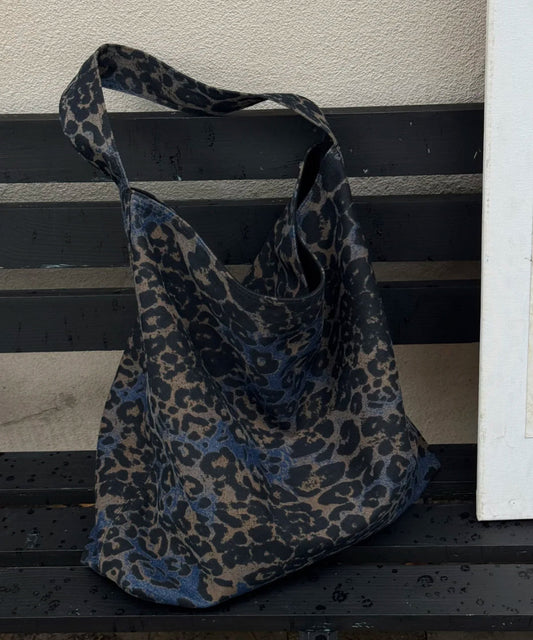 Bolso de hombro de gran capacidad con estampado de leopardo nuevo 2025