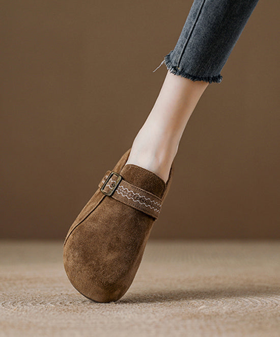 Zapatos Haken con plataforma de ante en color camello claro (2025)