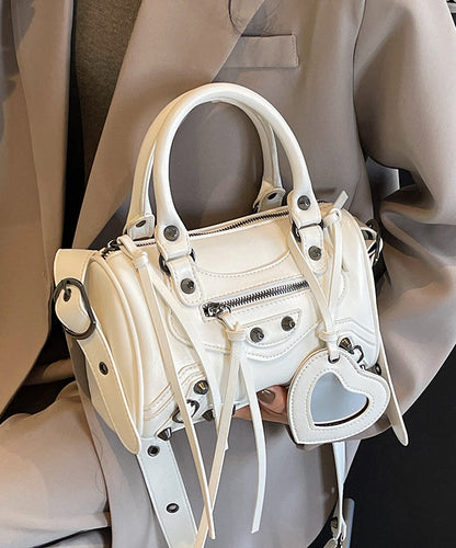 2025 New Original Design Beige Faux Leather Tote Crossbody Bag