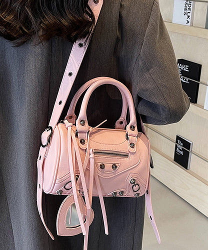 2025 New Original Design Beige Faux Leather Tote Crossbody Bag