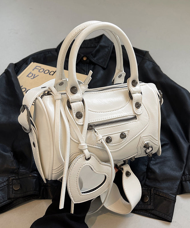 2025 New Original Design Beige Faux Leather Tote Crossbody Bag