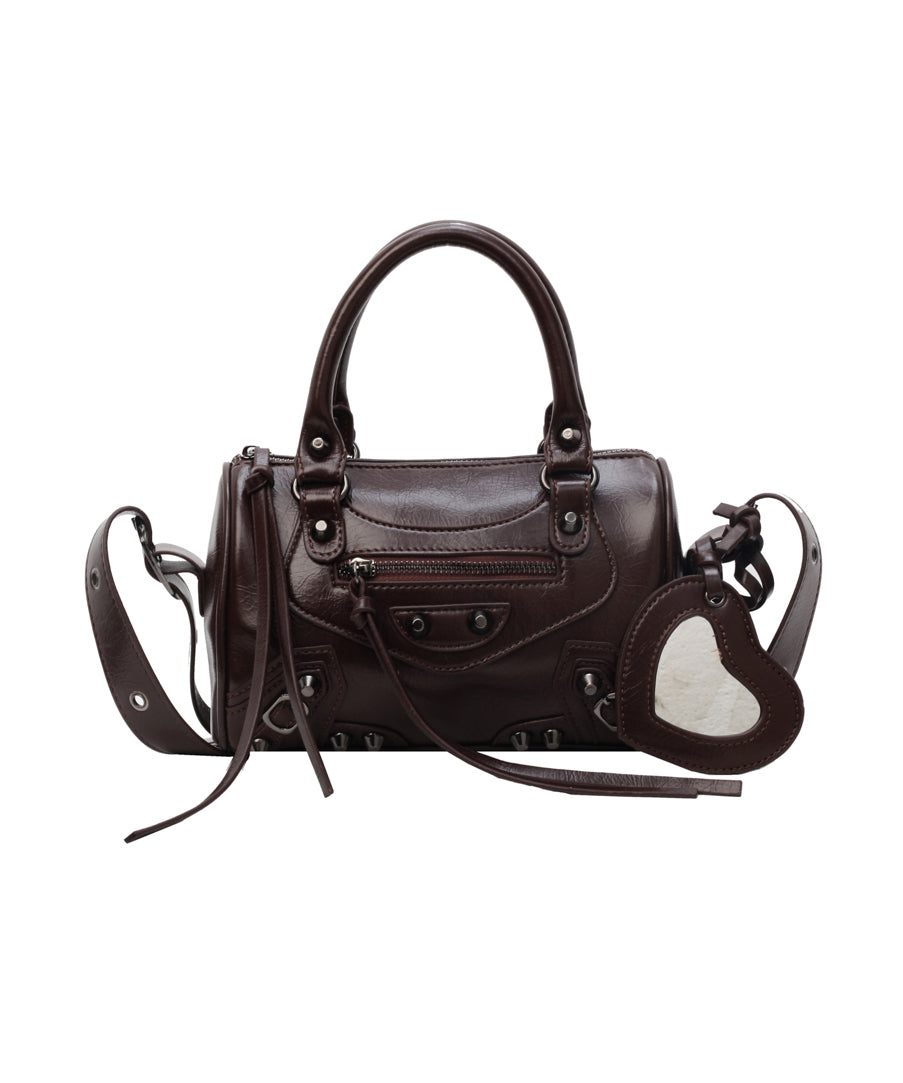 2025 New Original Design Beige Faux Leather Tote Crossbody Bag