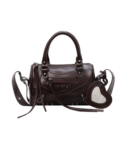 2025 New Original Design Beige Faux Leather Tote Crossbody Bag