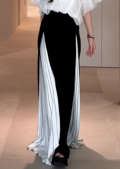 2025 Summer New French Splicing Wide Leg Pants