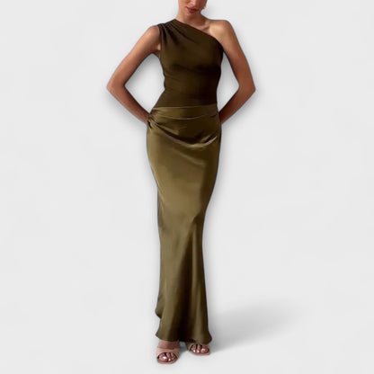 Maxi Dress with Open Shoulder