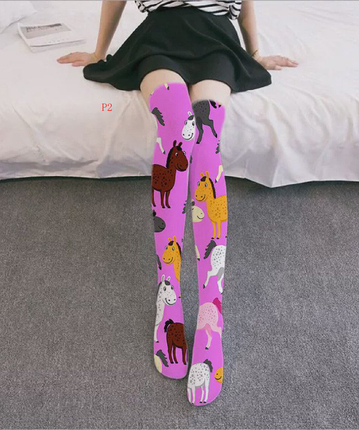 2026 Korean Cute Anti Slip Knee High Socks Long Tube Socks