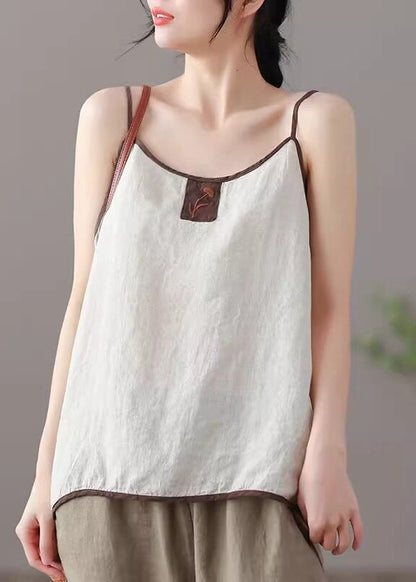 2026 New Red Cotton Spaghetti Strap Top Summer