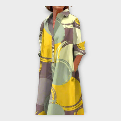 Handmade Dress with Geometric Pattern
