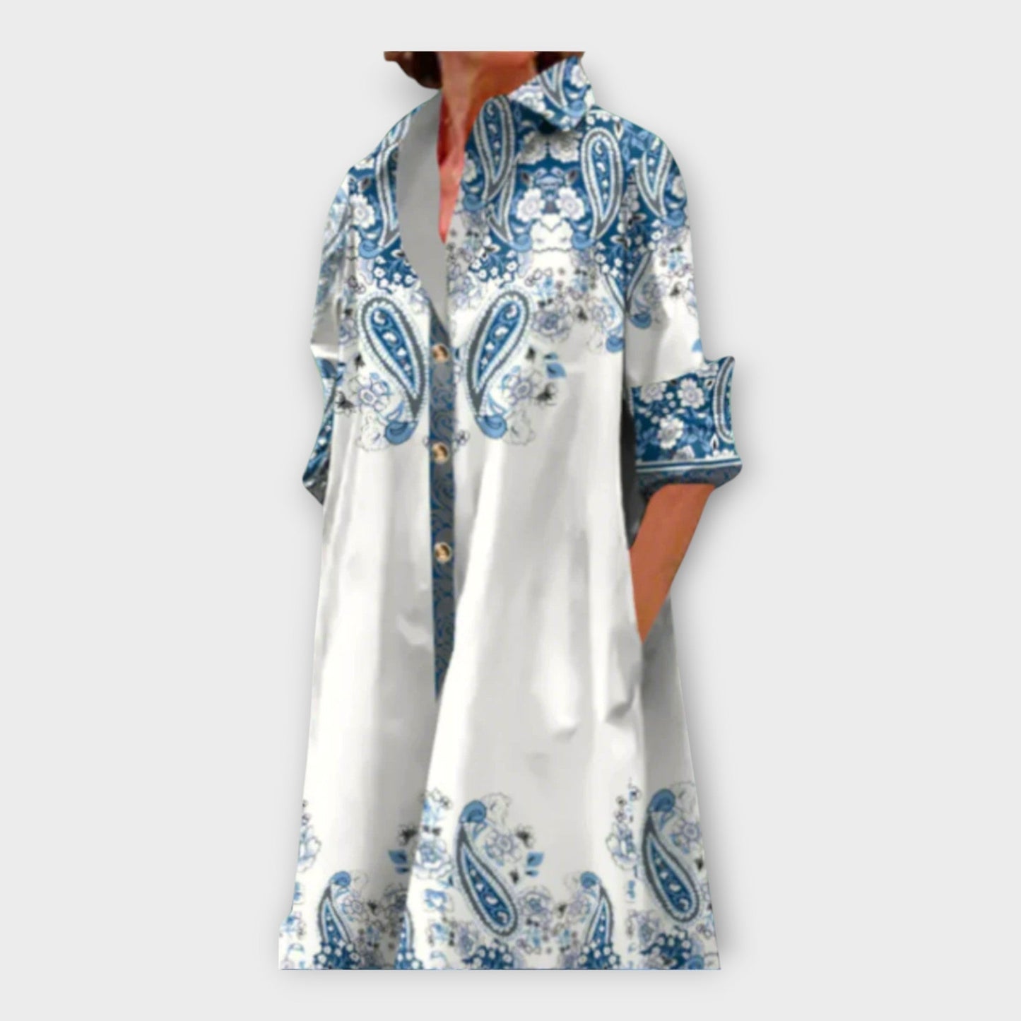 Handmade Dress with Geometric Pattern
