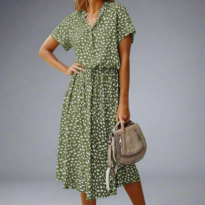 Summer Dress Made from Exquisite Fabric