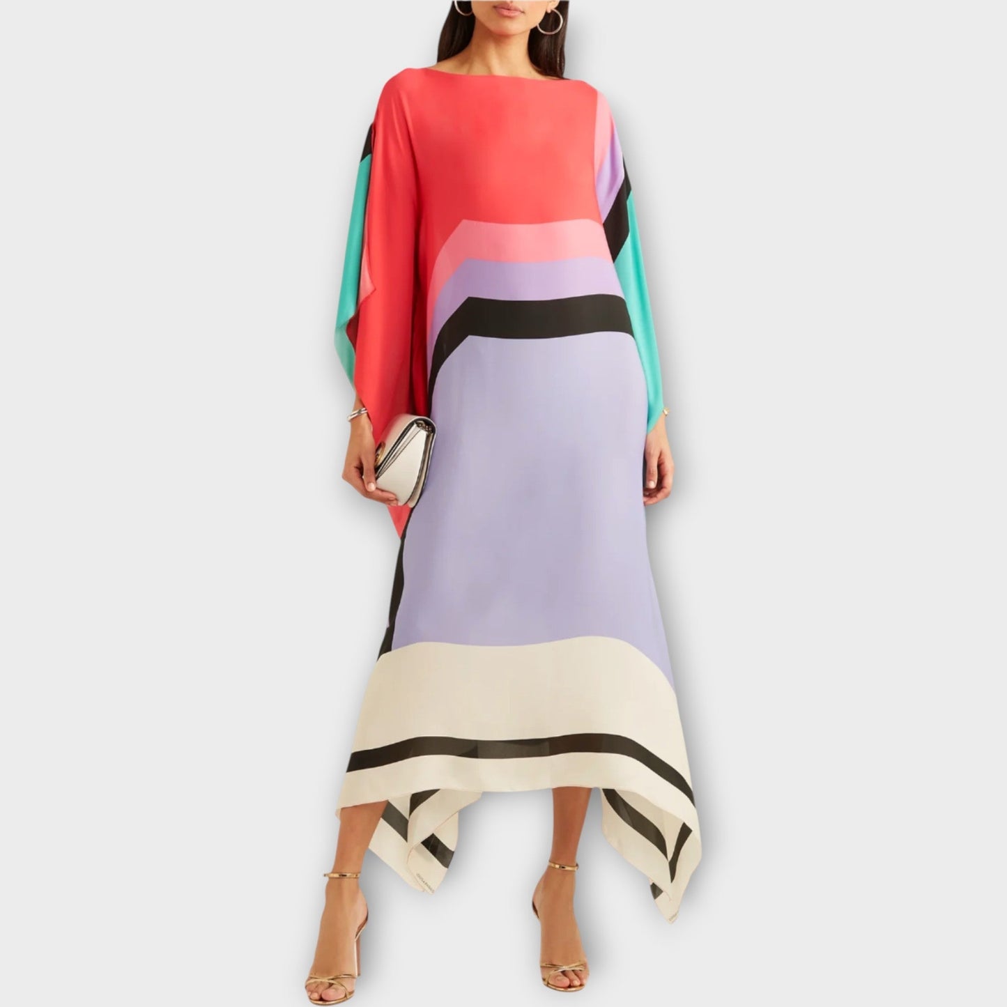 Kaftan with Linear Design