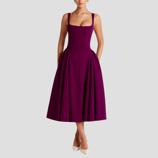 Grace | Pleated Midi Dress