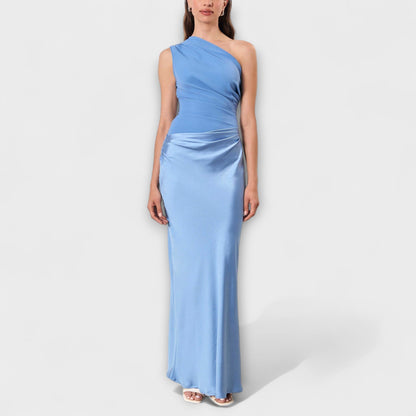 Maxi Dress with One Shoulder