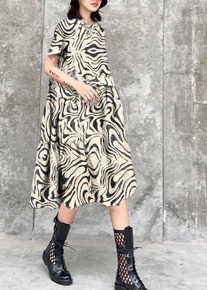 Schöne o neck Cinched Baumwolle sommer kleidung Für Frauen Form schwarz Kleid