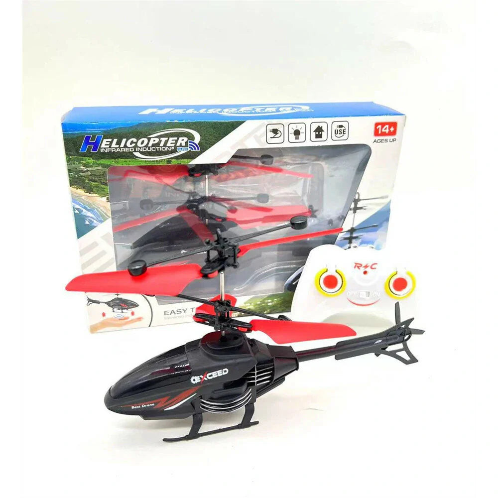 Flying Helicopter Toys USB Rechargeable Induction Hover Helicopter With Remote Control For Over Kids Indoor And Outdoor Games
