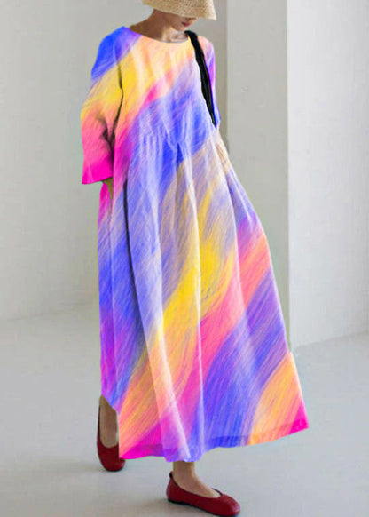 Aprikose-Sonnenblumen Baumwolle Kleider Taschen Patchwork Frühling