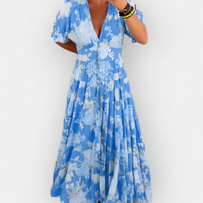 Light Floral Dress with Pockets
