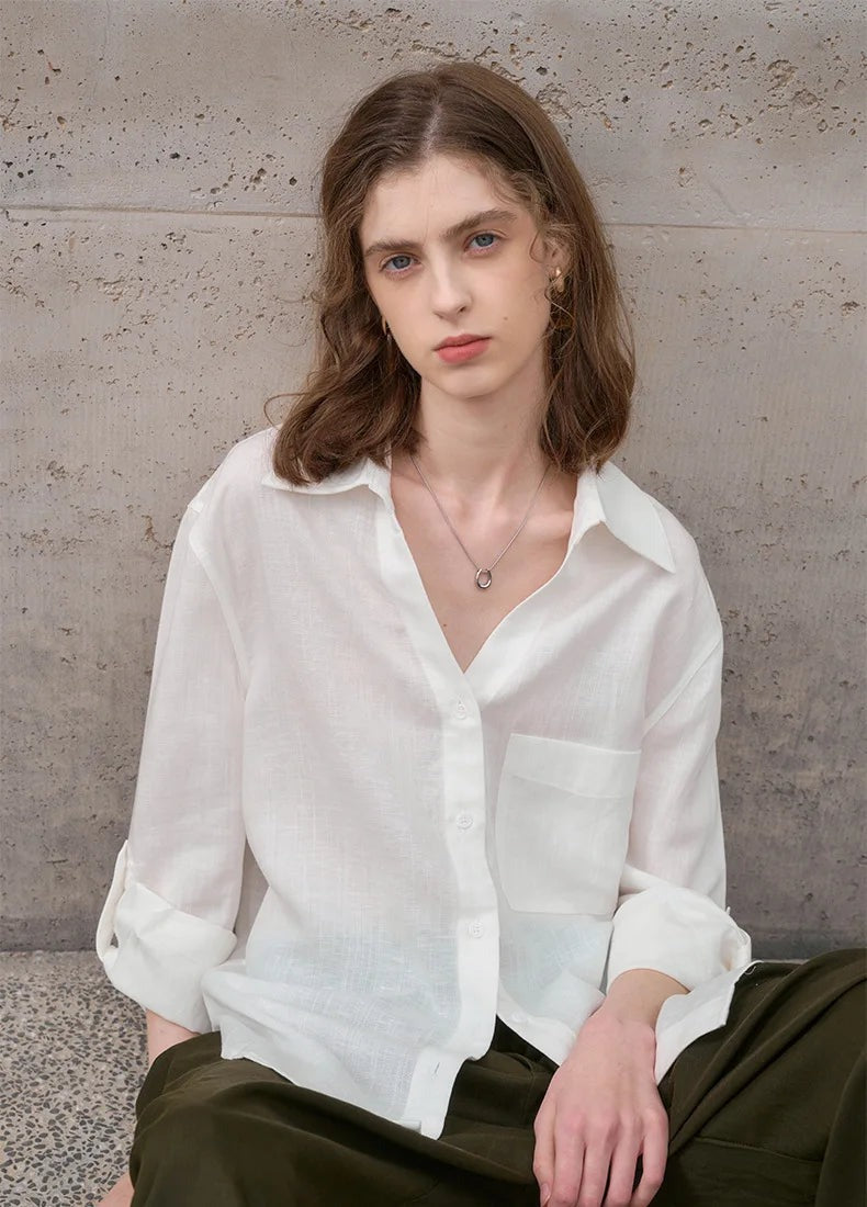 Classic Linen Shirt for Women