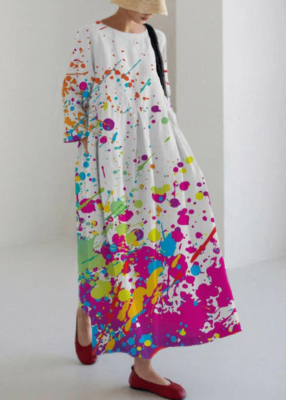 Aprikose-Sonnenblumen Baumwolle Kleider Taschen Patchwork Frühling