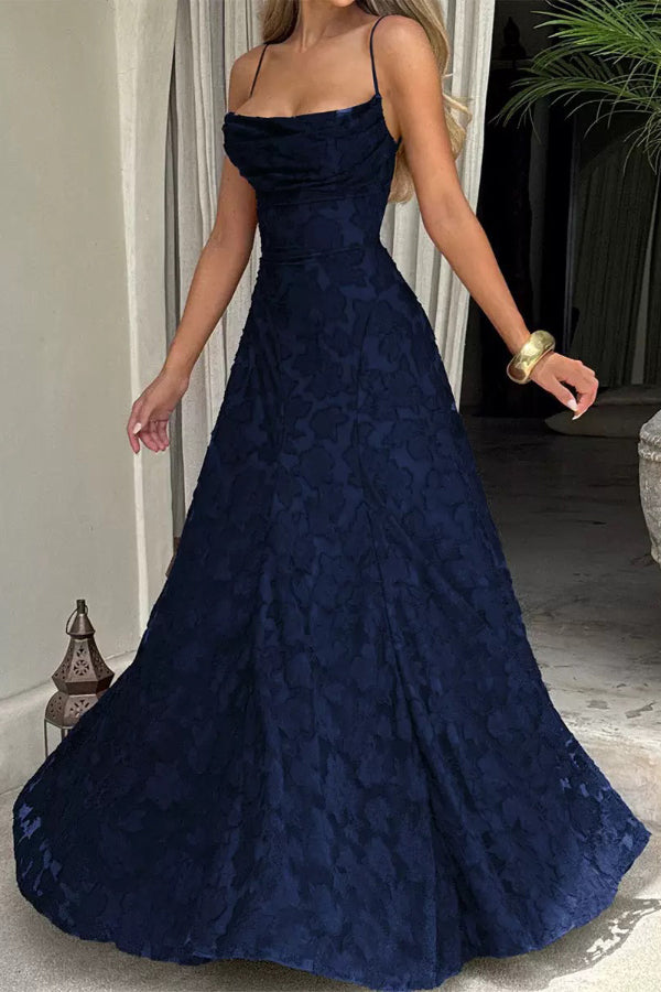 Lace Hollow Sleeveless Maxi Dress