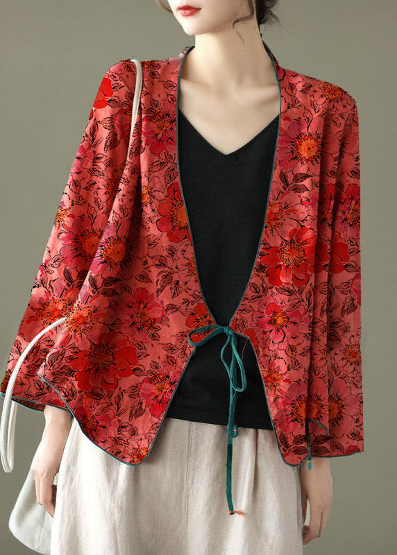 Damen Pflaumenfarbenes, floral besticktes Langarm-Leinenhemd