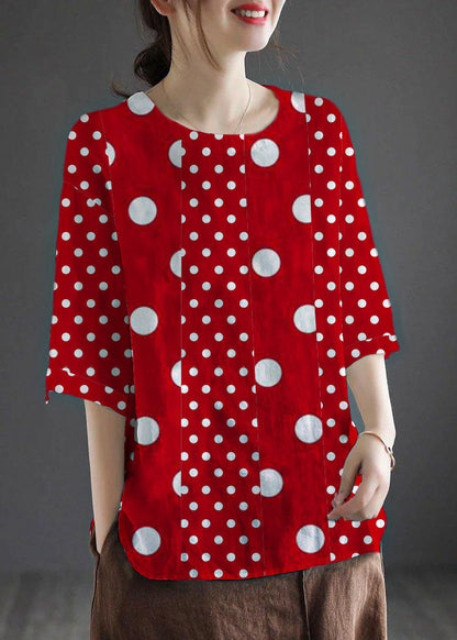 Bohemian Weiß O-Ausschnitt Stickerei Blumen Sommer Leinen Tops Halbarm