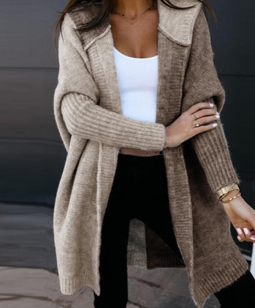 Street-Style Patchwork Letter Hooded Cape Coat