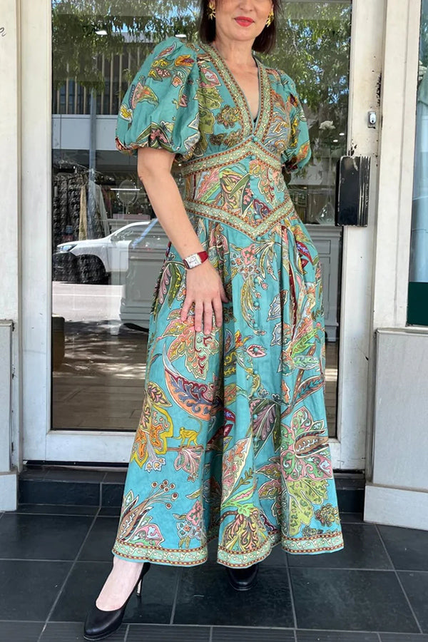 Romantic Seaside Frill Layered Midi Dress