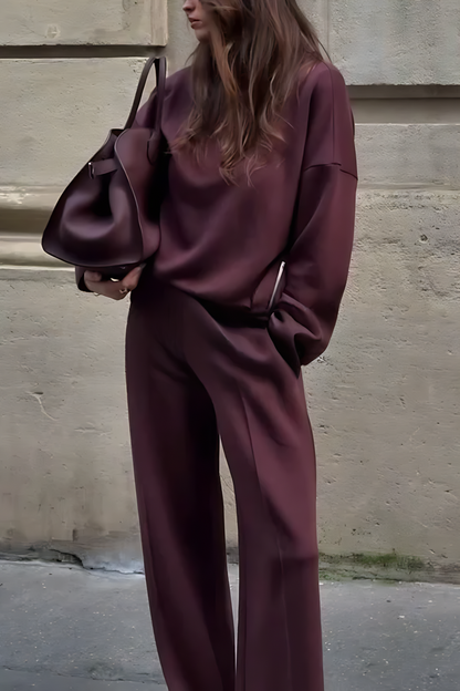 New spring and autumn long-sleeved sweatshirt suit