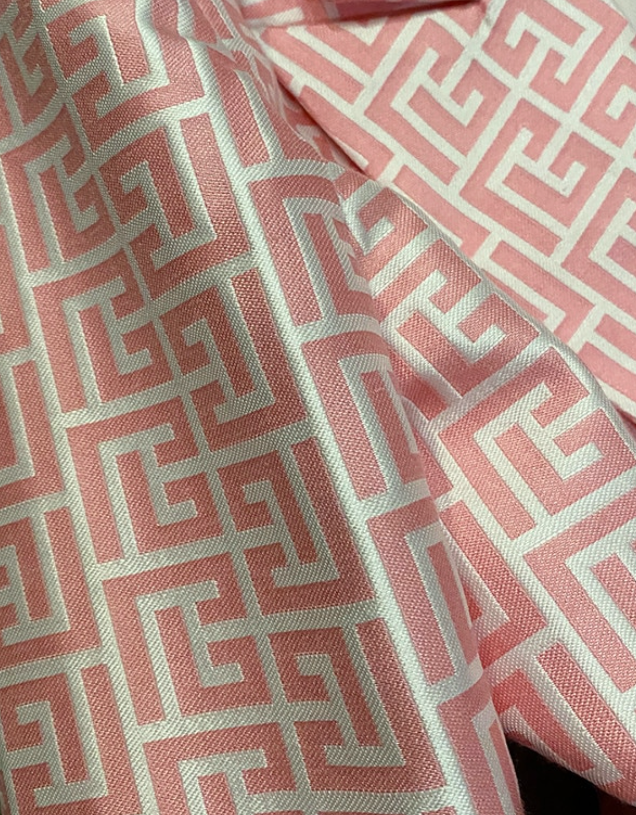 Double-breasted gold-buttoned fashion blazer with multiple herringbone patterns