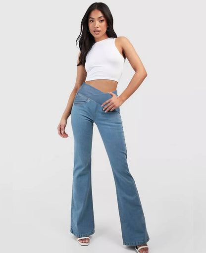 Crossed High Waist Jeans [LAST DAY OF SALE 🔥]