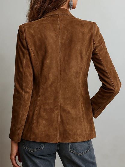 Vintage Brown Suede Jacket