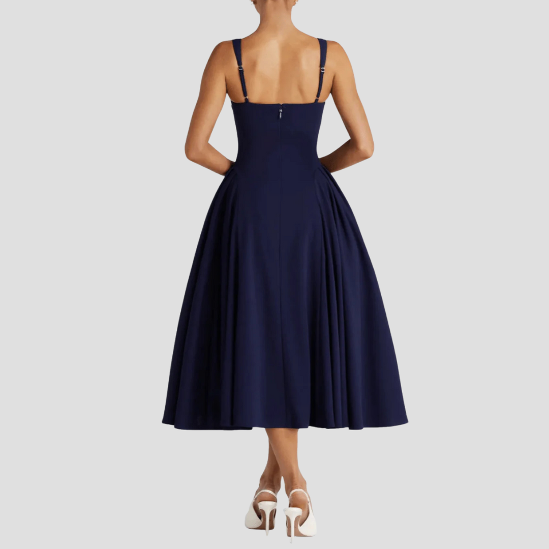 Grace | Pleated Midi Dress