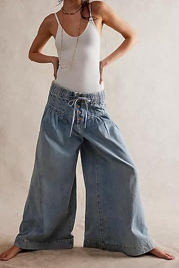 Loose Fit Wide-Leg Jeans