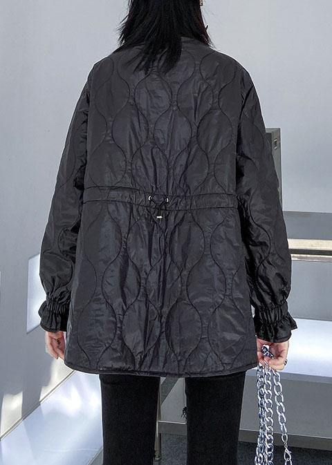 Aesthetic black knit blouse o neck patch work fashion spring knit sweat tops - SooLinen