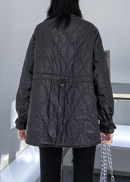 Aesthetic black knit blouse o neck patch work fashion spring knit sweat tops - SooLinen