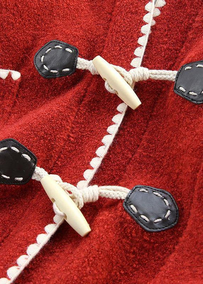 Aesthetic pink knit coats oversized v neck Horn buckle knit outwear - SooLinen