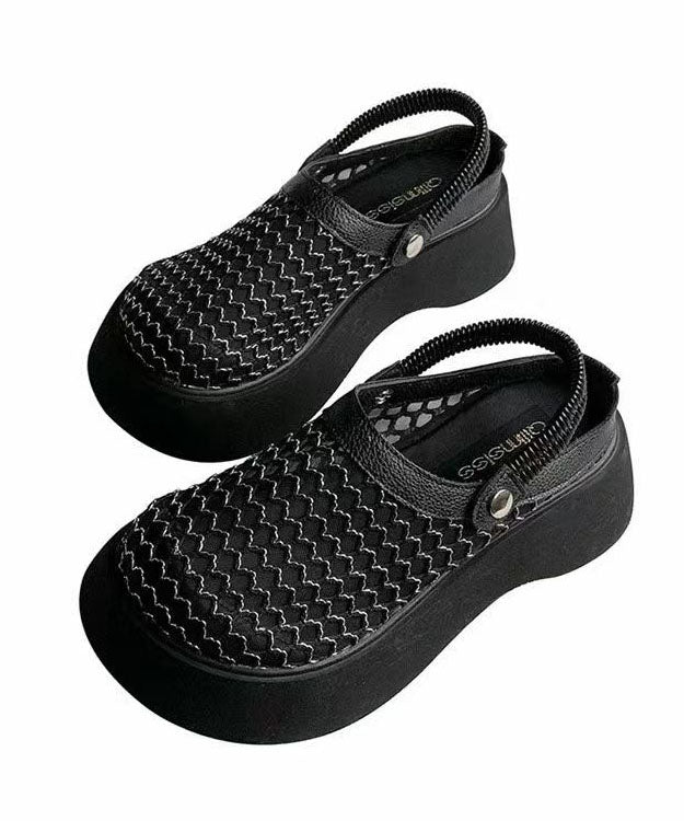 Aprikosensandalen Plattform Atmungsaktives Mesh Casual Splicing