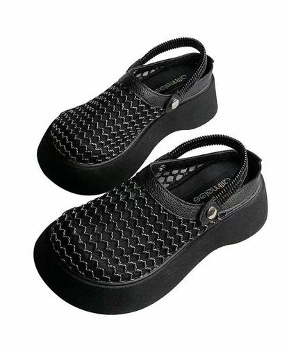 Aprikosensandalen Plattform Atmungsaktives Mesh Casual Splicing