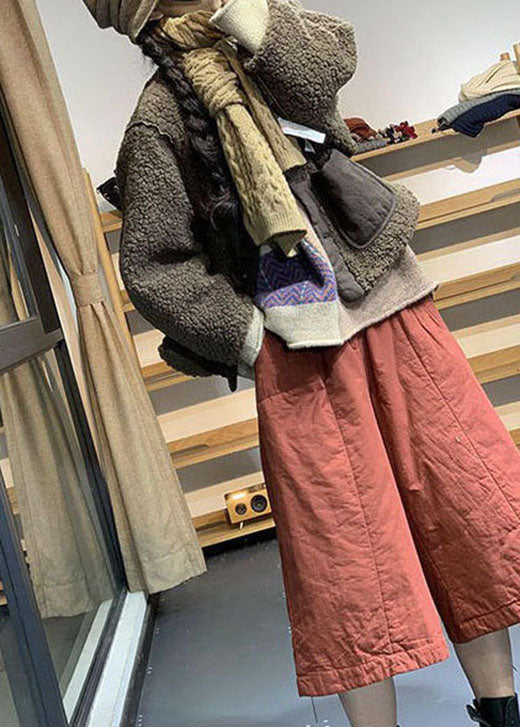 Art Schwarze Taschen Feine Baumwolle Gefüllte Hose Winter