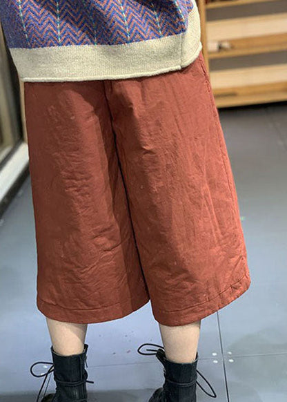 Art Schwarze Taschen Feine Baumwolle Gefüllte Hose Winter