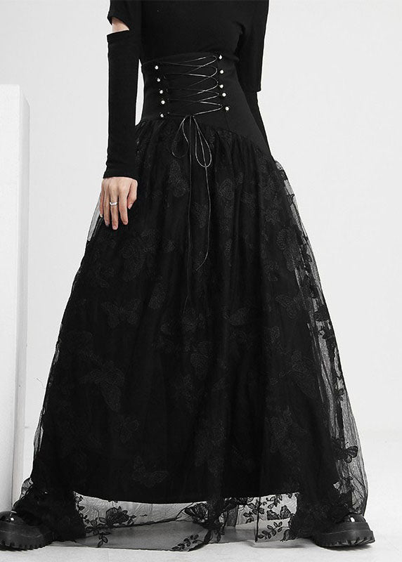 Art Black tie taille Schmetterling Tüllrock Frühling