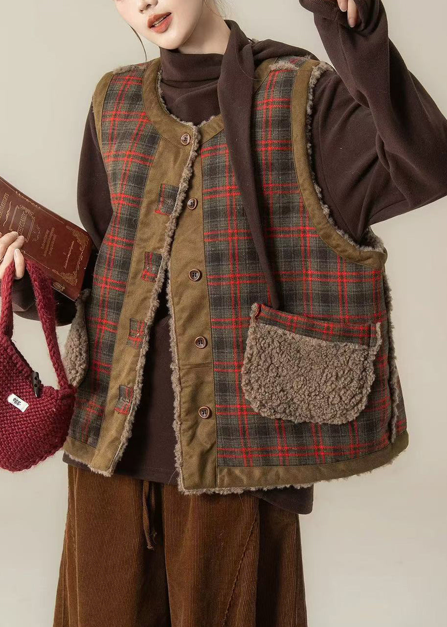 Chaqueta de invierno Art Brown Oversized Wear On Both Sides Teddy Vest