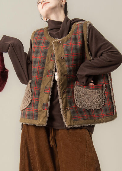 Chaqueta de invierno Art Brown Oversized Wear On Both Sides Teddy Vest