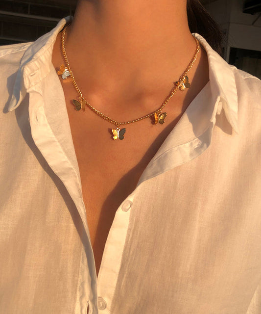 Art Gold – Halskette mit Schmetterlingsprinzessin aus Sterlingsilber