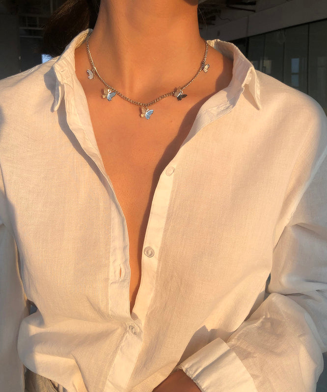 Art Gold – Halskette mit Schmetterlingsprinzessin aus Sterlingsilber