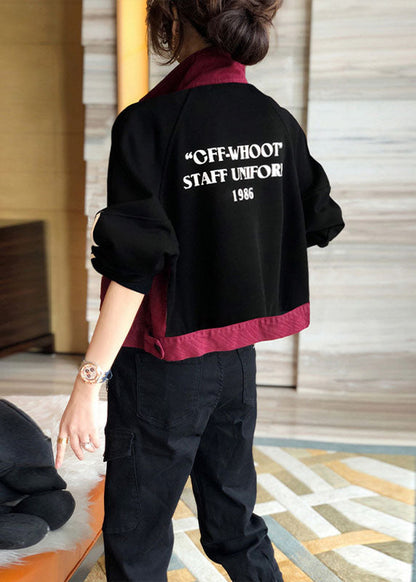 Art Mulberry Patchwork Schwarz Taschen Knopf Herbst Denim Mantel Langarm